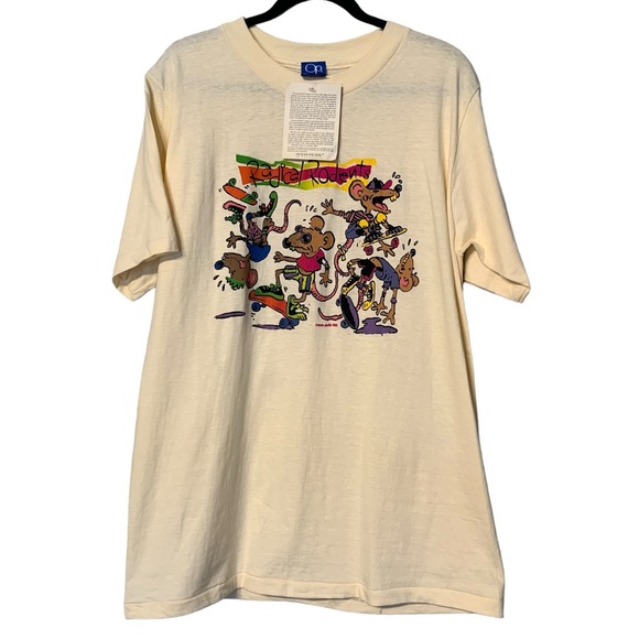 VINTAGE | RARE Deadstock ’86 OP Single Stitch US Made ‘Radical Rodents’ Tee - Picture 2 of 16